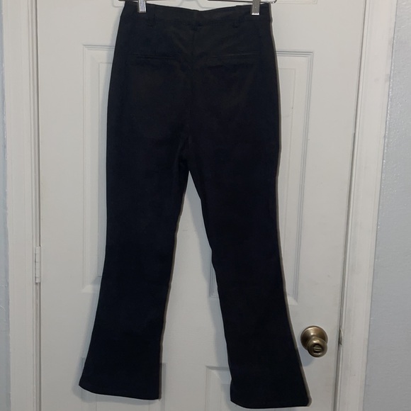 NWT black corduroy high waisted flare leg pants - Picture 3 of 4
